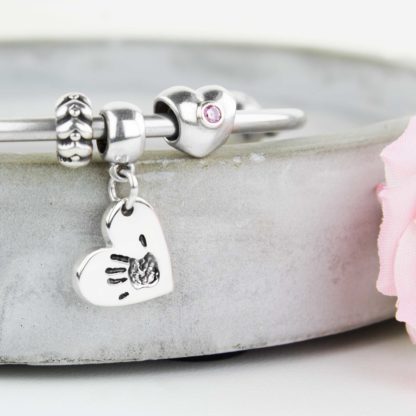 personalised-Sterling-silver-handprint-heart-shaped-charm-bracelet