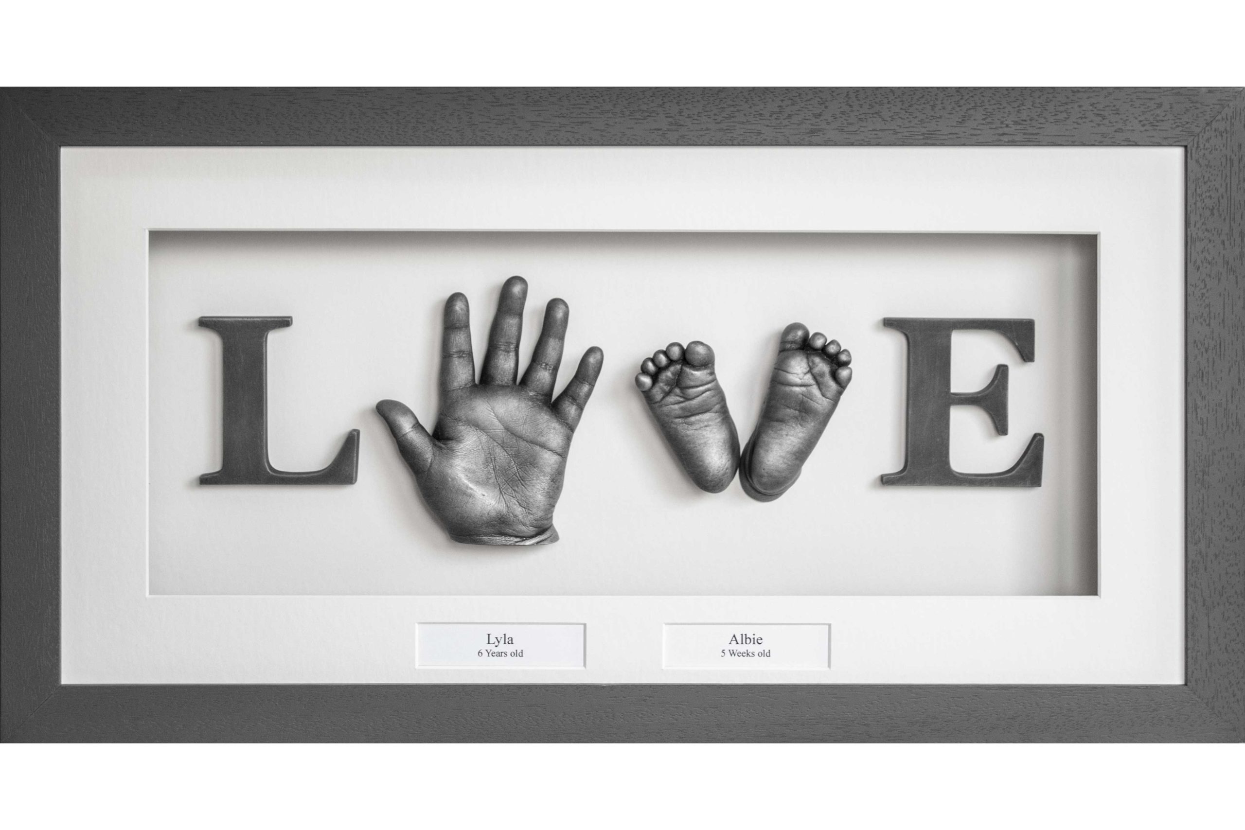 love-frame-3d-lifecast-hand-foot-silver-grey-frame