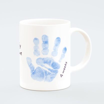 personalised-Blue handprint mug-3