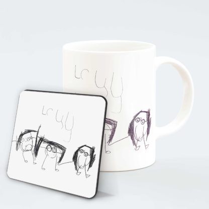 personalised-Childs-drawing-mug-1-with-coaster