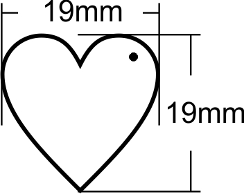 Heart-std-pendant-size-mm