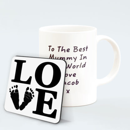 personalised-Love-letters-mug-black-feet-4-with-coaster