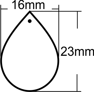 Teardrop-std-pendant-size-mm