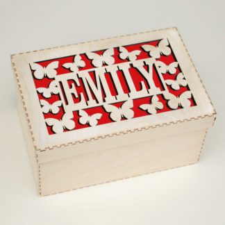 personalised-butterfly-design-keepsake-memory-box-red
