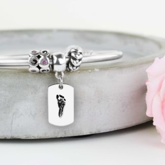 personalised-sterling-silver-dog-tag-footprint-charm-bracelet