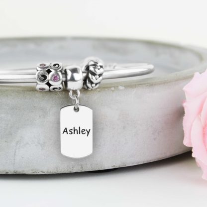 personalised-sterling-silver-dog-tag-heart-charm-text--bracelet