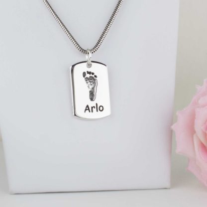 sterling-silver-standard-dog-tag-footprint-personalised-pendant-necklace