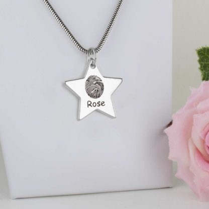 sterling-silver-star-memorial-fingerprint-personalised-pendant-necklace