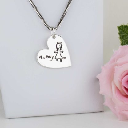 sterling-silver--std-heart-childs-drawing-personalised-pendant-necklace