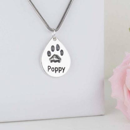 sterling-silver-teardrop-pawprint-personalised-memorial-pendant-necklace