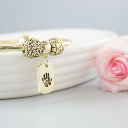 personalised-gold-dog-tag-charm-handprint-bracelet