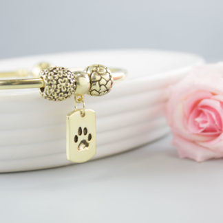 personalised-memorial-gold-dog-tag-charm-pawprint-bracelet