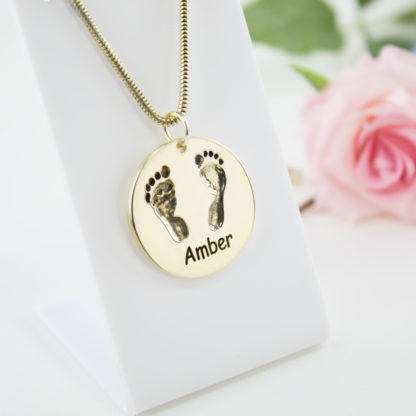 gold-large-round-footprint-pendant-personalised-necklace