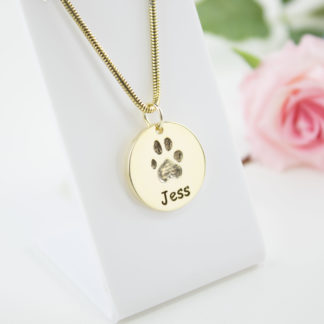 memorial-gold-round-pawprint-pendant-personalised-necklace