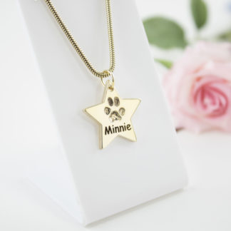memorial-gold-star-pawprint-pendant-personalised-necklace