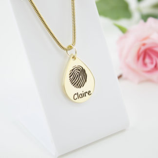 gold-teardrop-memorial-fingerprint-finger-print-pendant-personalised-necklace