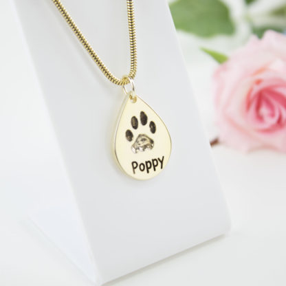 memorial-gold-teardrop-pawprint-pendant-personalised-necklace