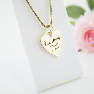 gold-tiffany-memorial-handwriting-pendant-personalised-necklace
