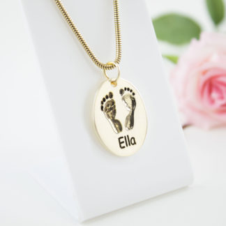 large-gold-oval-footprint-pendant-personalised-necklace