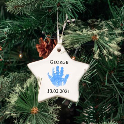 personalised-ceramic-star-blue-handprint-memorial-holiday-decoration