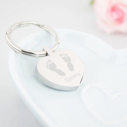 personalised-stainless-steel-engraved-2-footprint-1-name-heart-keyring