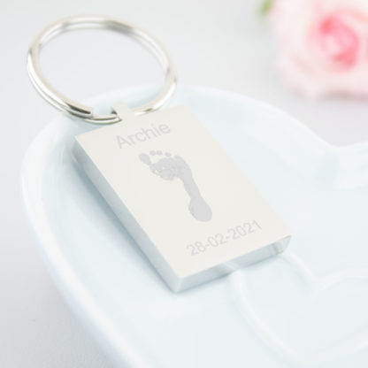 personalised-stainless-steel-engraved-footprint-rectangle-keyring